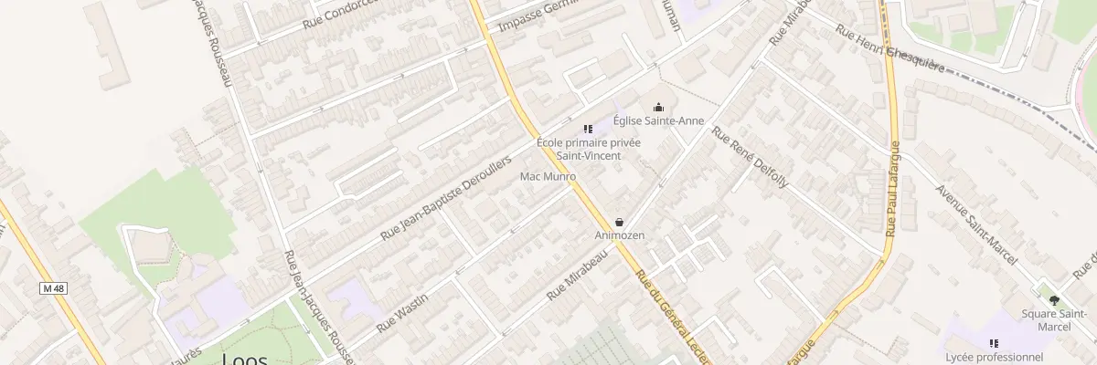 Plan du 66 Rue du Général Leclerc à Loos