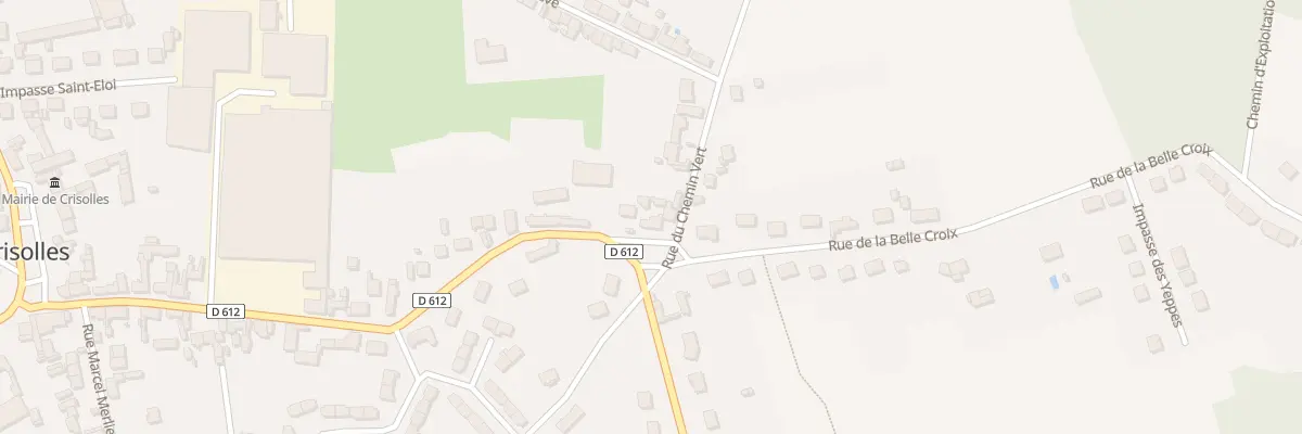Plan du 1 Rue du Chemin Vert à Crisolles