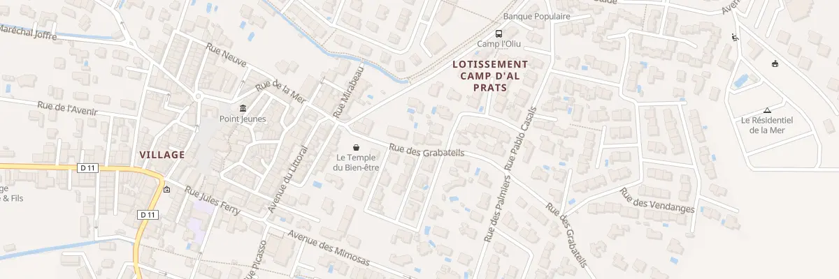 Plan du 9 Rue des Grabateils à Sainte-Marie-la-Mer