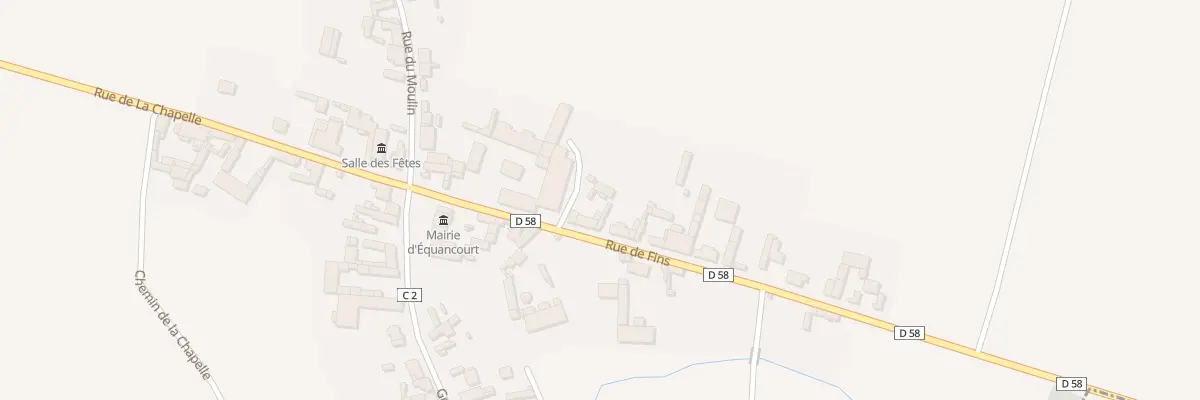 Plan du 7 Rue de Fins à Équancourt