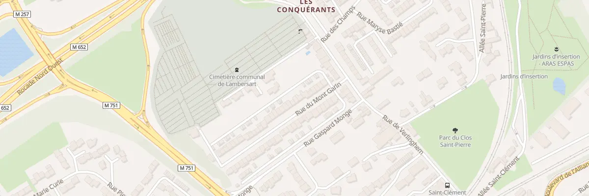 Plan du 16 Rue du Mont Garin à Lambersart