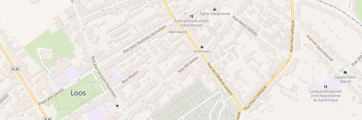 Plan du 57 Rue Mirabeau à Loos