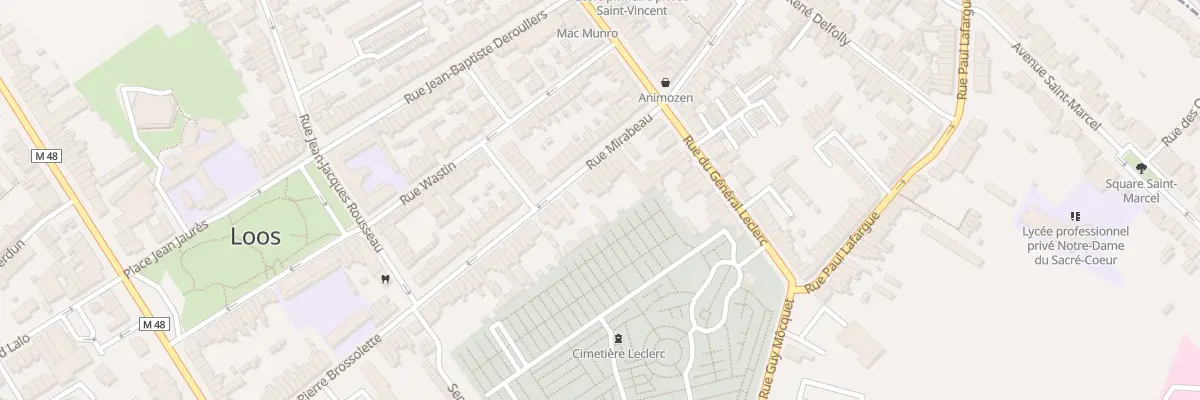 Plan du 56 Rue Mirabeau à Loos