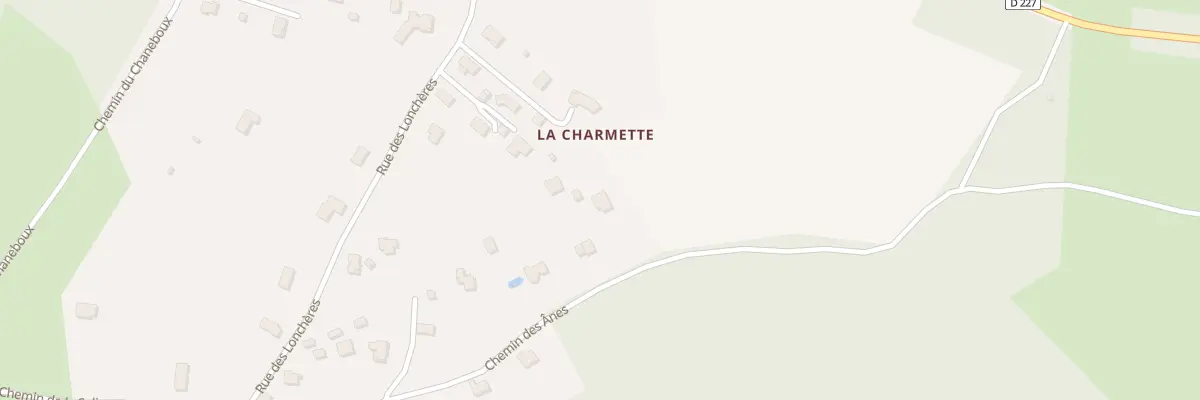 Plan du 15 Che des Anes - Colombier à Loubeyrat