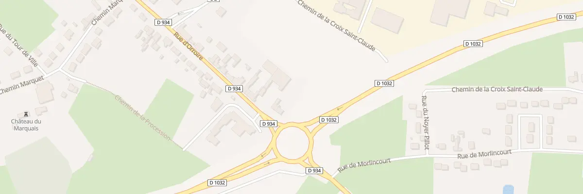 Plan du 1071 Rue d’Orroire à Noyon