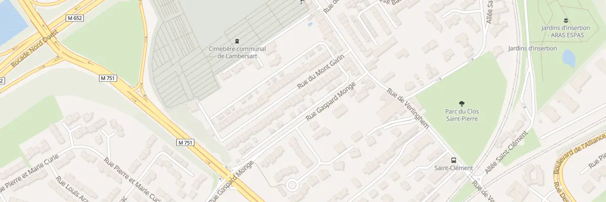 Plan du 19 Rue du Mont Garin à Lambersart