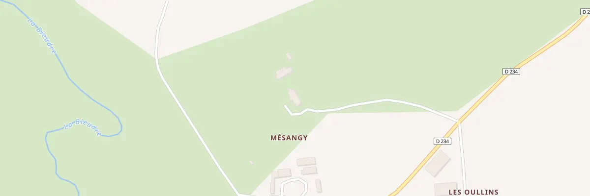 Plan du 13 Rte du Veurdre à Pouzy-Mésangy