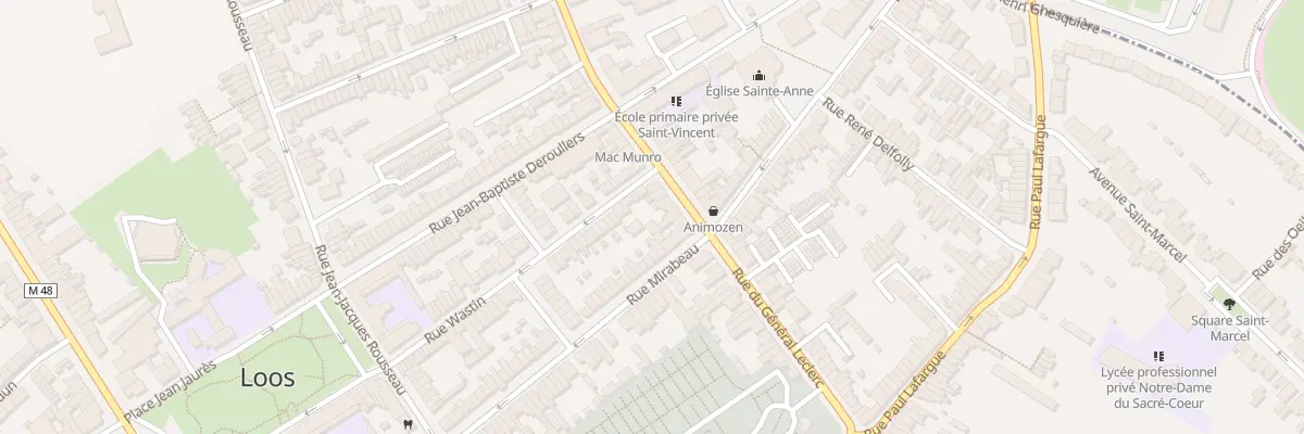 Plan du 76 Rue du Général Leclerc à Loos