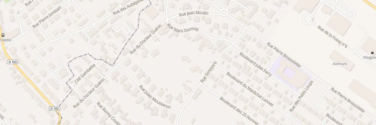 Plan du 1 Rue Marx Dormoy à Ostricourt