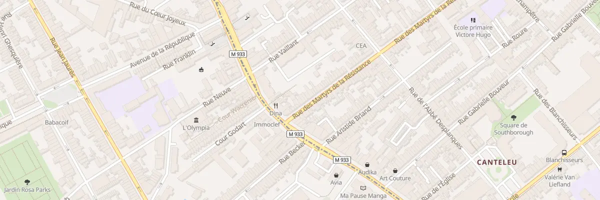 Plan du 11 Rue des Martyrs de la Resistan à Lambersart