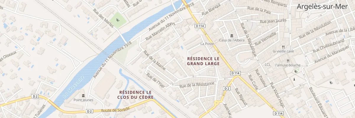 Plan du 14 Rue Mal Foch à Argelès-sur-Mer