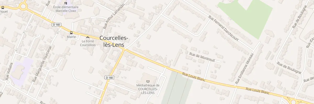 Plan du 13 Rue Louis Blanc à Courcelles-lès-Lens