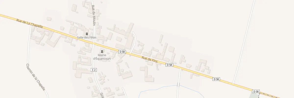 Plan du 9 Rue de Fins à Équancourt