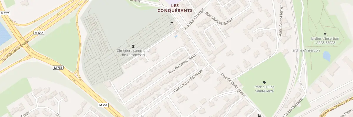 Plan du 10 Rue du Mont Garin à Lambersart
