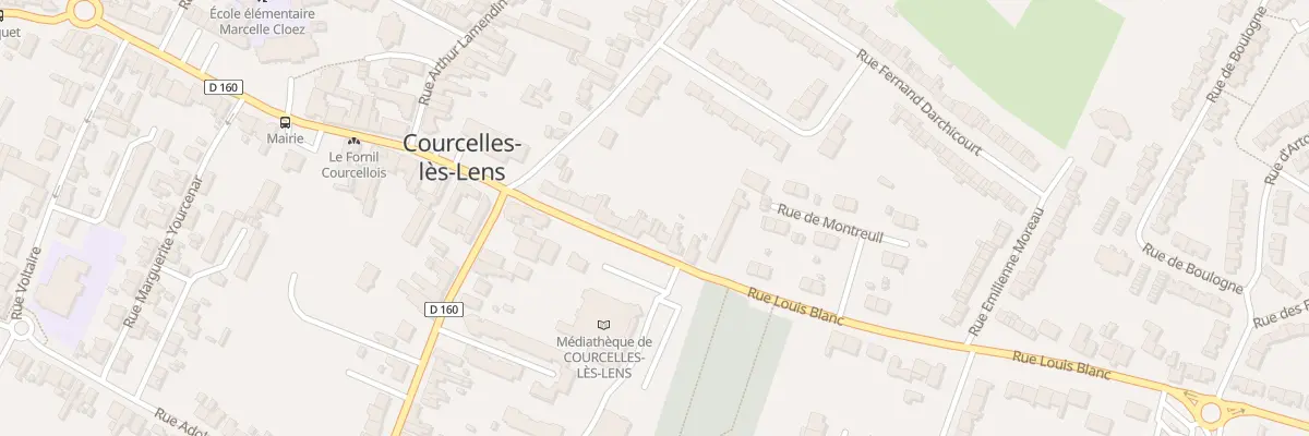 Plan du 15 Rue Louis Blanc à Courcelles-lès-Lens