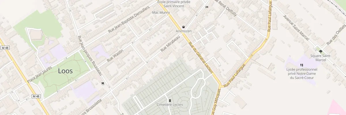 Plan du 64 Rue Mirabeau à Loos