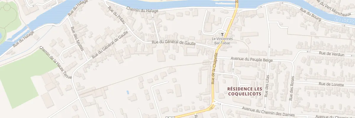 Plan du 13 Rue du Gen de Gaulle à Brebières