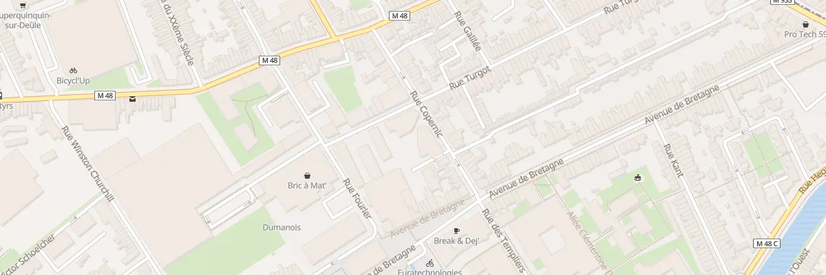 Plan du 13 Rue Copernic à Lille
