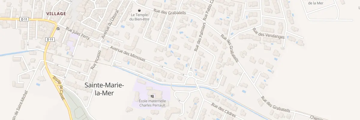 Plan du 15 Av des Mimosas à Sainte-Marie-la-Mer