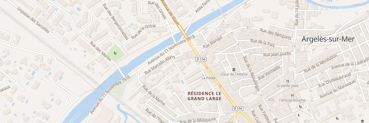 Plan du 24 Rue Marcelin Albert à Argelès-sur-Mer