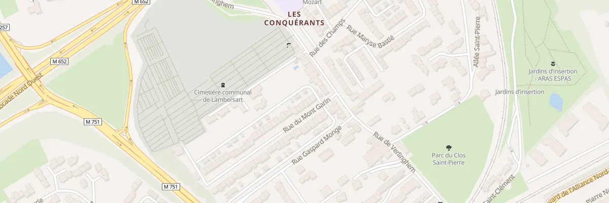 Plan du 6 Rue du Mont Garin à Lambersart