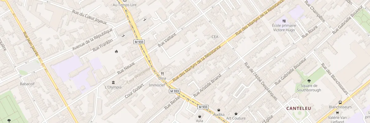 Plan du 23 Rue des Martyrs de la Resistan à Lambersart