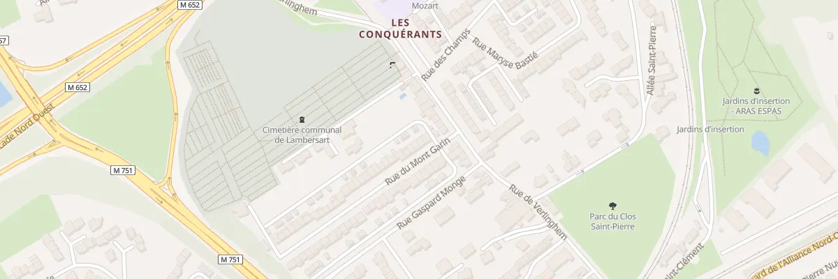 Plan du 4 Rue du Mont Garin à Lambersart