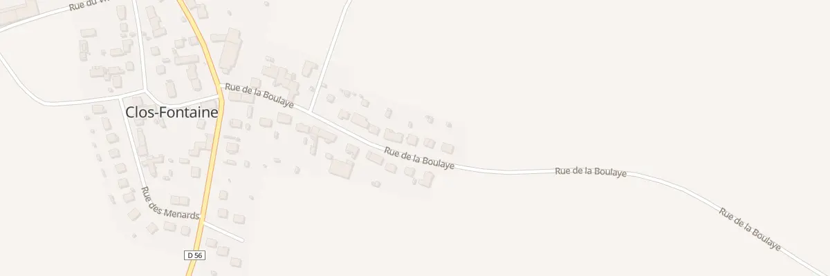Plan du 13 Rue de la Boulaye à Clos-Fontaine