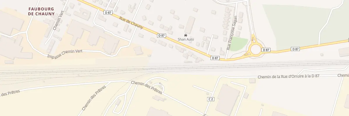 Plan du 736 Rue de Chauny à Noyon