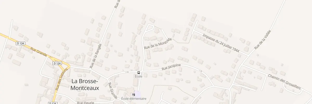 Plan du 2 Rue de la Montcelle à La Brosse-Montceaux