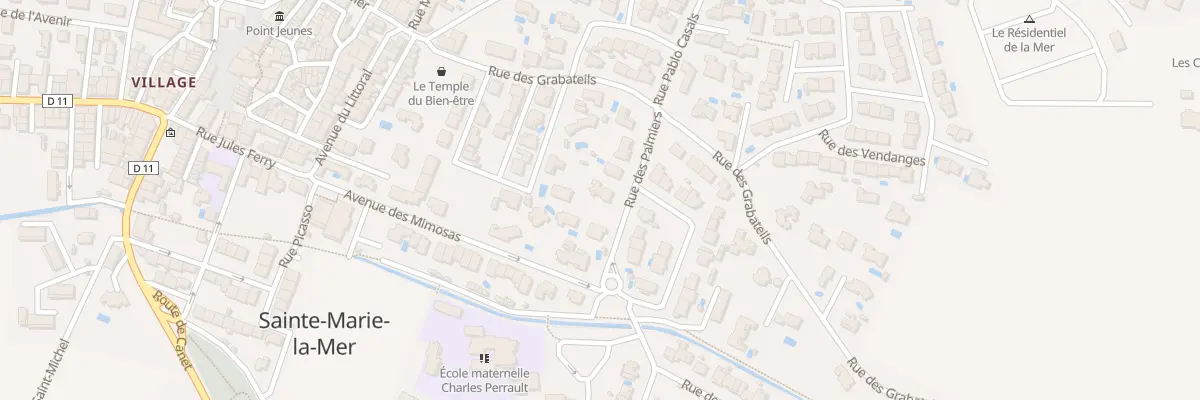 Plan du 4 Rue des Palmiers à Sainte-Marie-la-Mer
