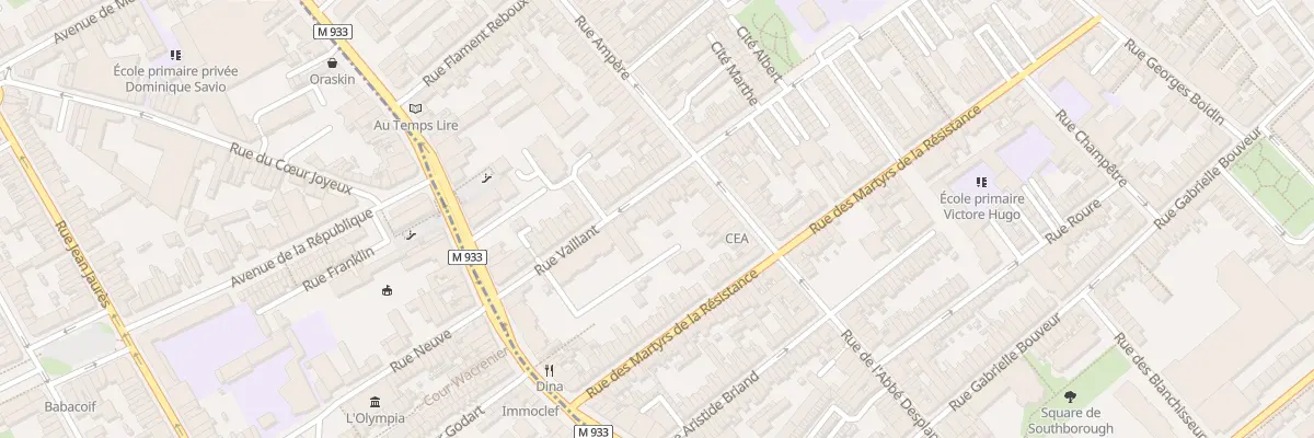 Plan du 10B Rue Vaillant à Lambersart
