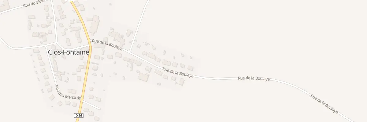 Plan du 15 Rue de la Boulaye à Clos-Fontaine