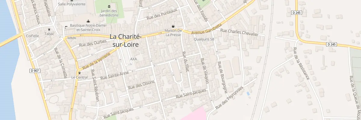 Plan du 42 Rue Sainte Anne à La Charité-sur-Loire