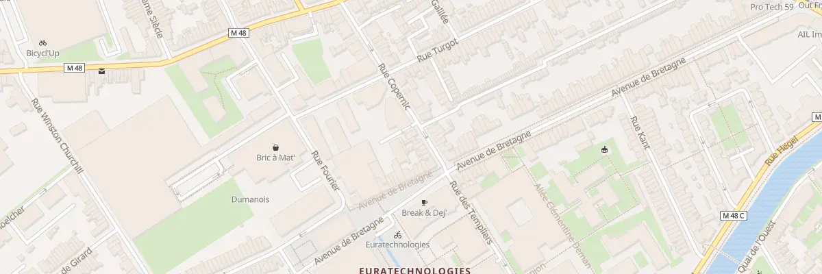 Plan du 9B Rue Copernic à Lille