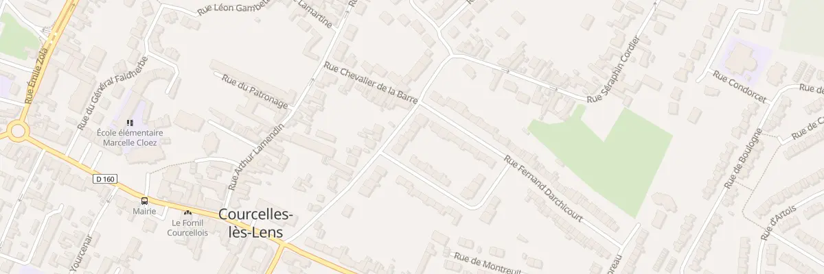 Plan du 14 Rue Ernest Renan à Courcelles-lès-Lens