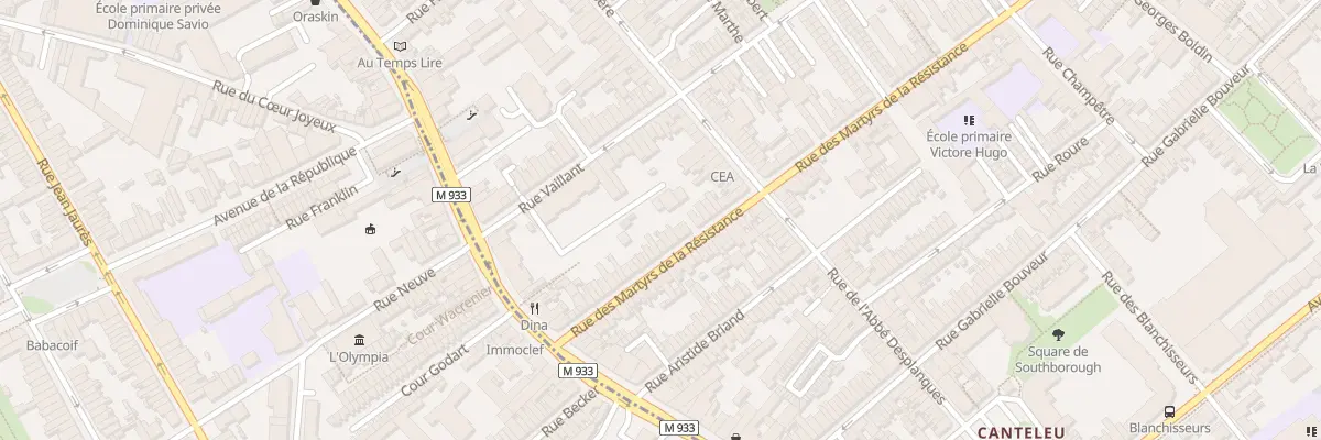 Plan du 43 Rue des Martyrs de la Resistan à Lambersart