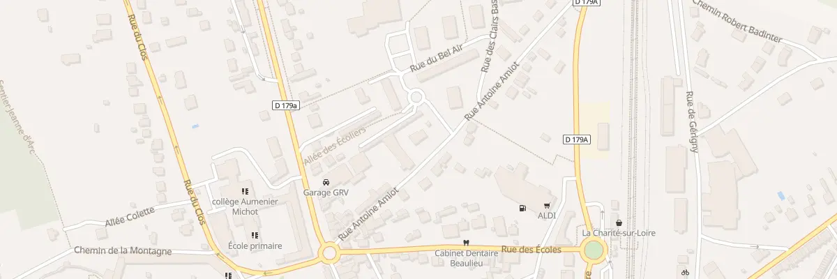 Plan du 11 Rue Antoine Amiot à La Charité-sur-Loire