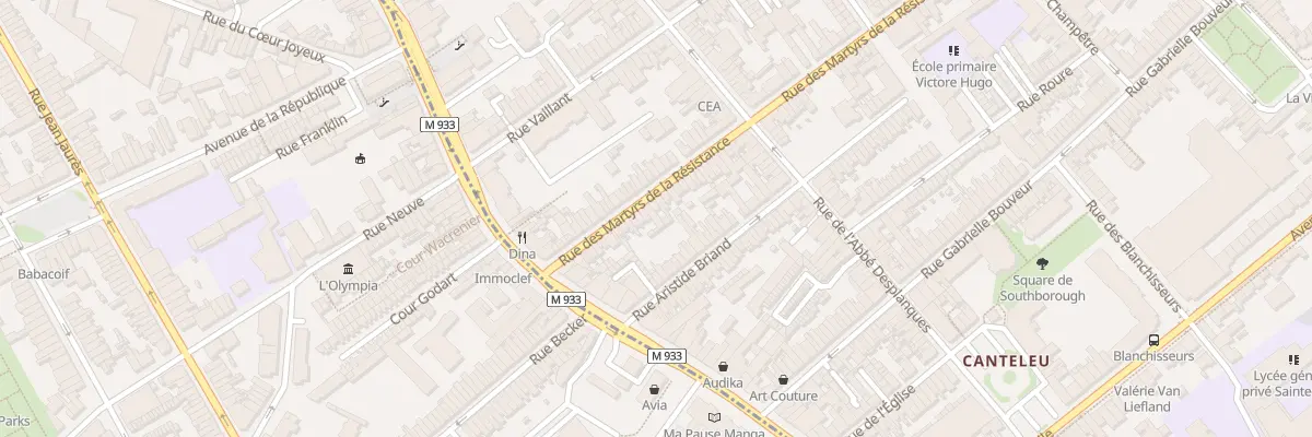 Plan du 26 Rue des Martyrs de la Resistan à Lambersart