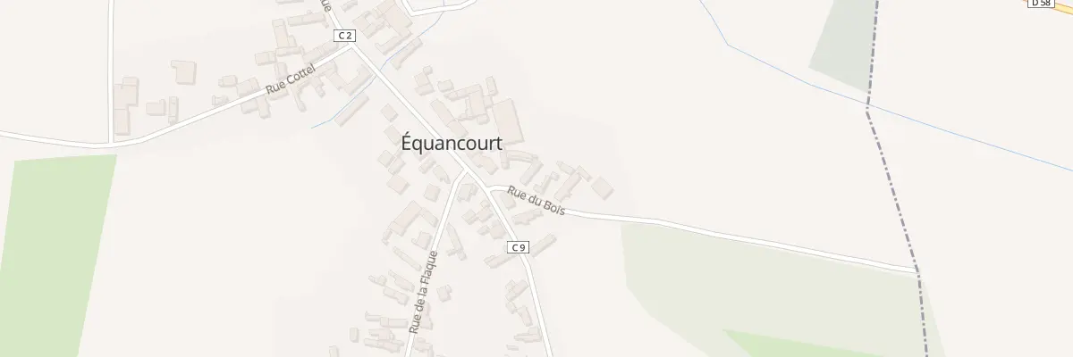 Plan du 3 Rue du Bois à Équancourt