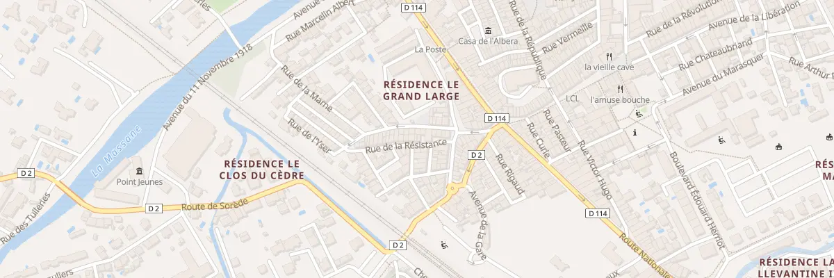 Plan du 8 Rue de la Resistance à Argelès-sur-Mer