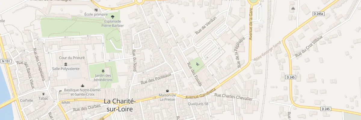 Plan du 5 Rue des Fossés à La Charité-sur-Loire
