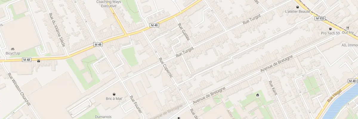 Plan du 105 Rue Turgot à Lille