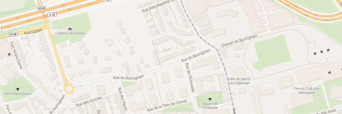 Plan du 110 Rue du Bazinghien à Loos