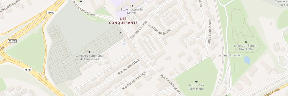 Plan du 152 Rue de Verlinghem à Lambersart