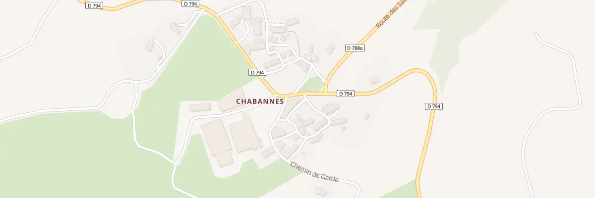 Plan du 5109 Chabannes à Cournols