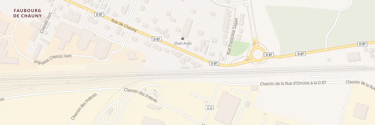 Plan du 780 Rue de Chauny à Noyon