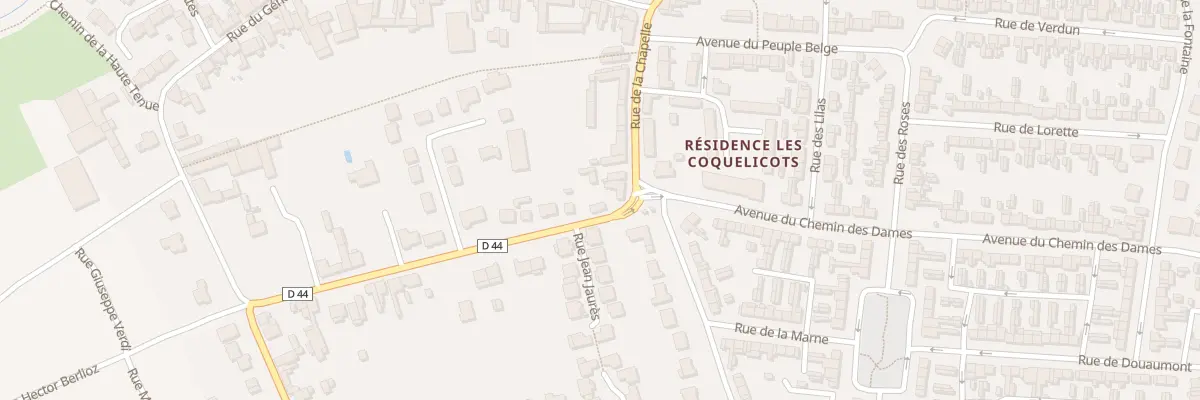 Plan du 20 Rue de la Chapelle à Brebières