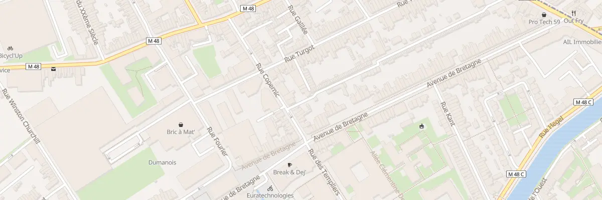 Plan du 18 Rue Copernic à Lille