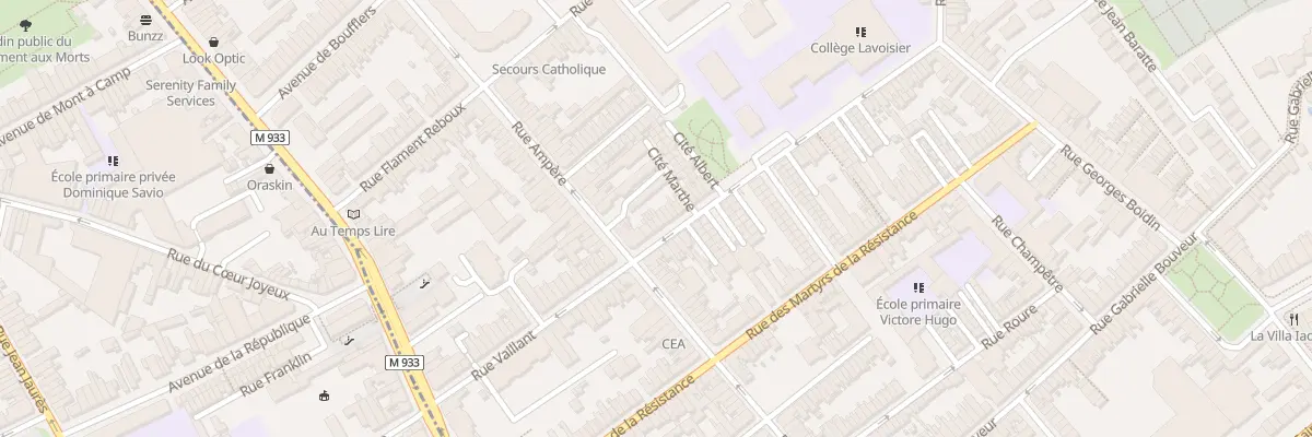 Plan du 45 Rue Vaillant à Lambersart